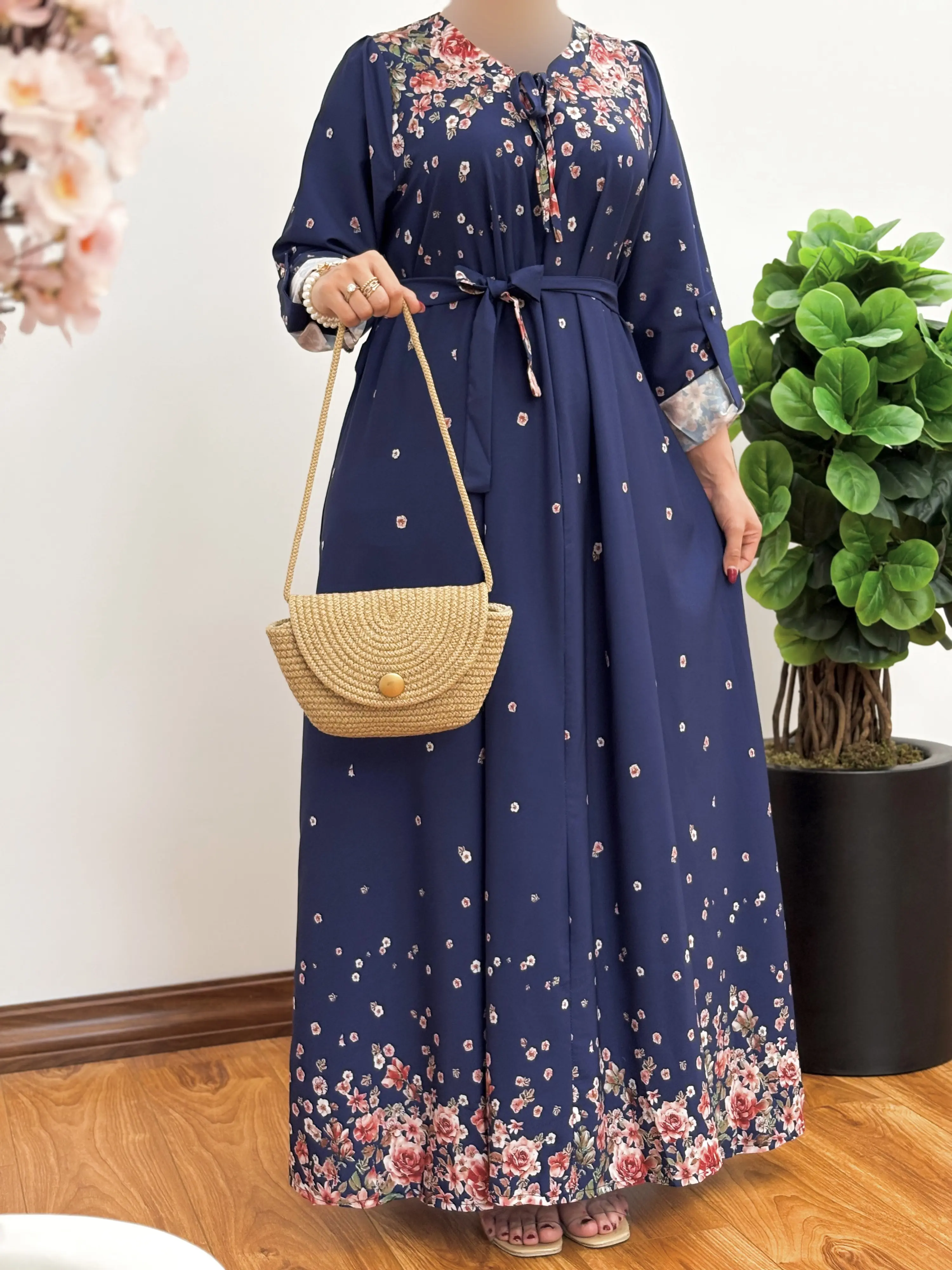 پیراهن مانتویی ایتالیایی ماهرخ ۳ ( پیش فروش)